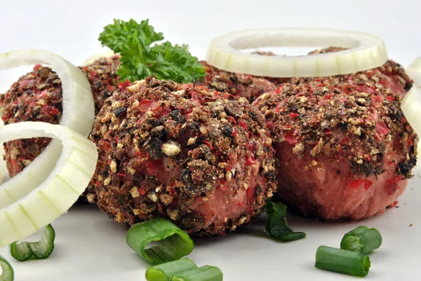 Peppered meat balls — Stock Photo, Image