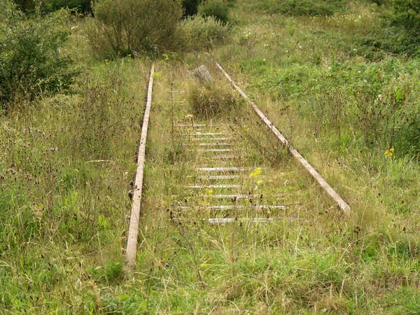 stock image Very old railway track