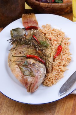 ızgara tilapia ile baharat