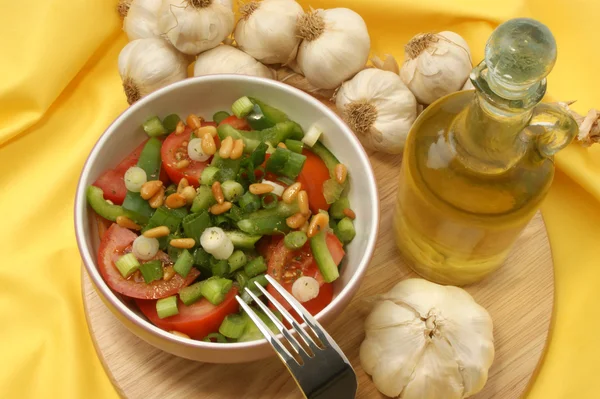 Mediterranean salad with tomato — Stock Photo, Image