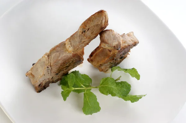 Organic grilled lamb chop — Stock Photo, Image