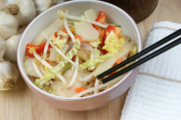 Some asian mixed vegetable in a bowl — Stock Photo, Image