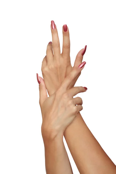 Ręce pełne wdzięku kobiety — Zdjęcie stockowe