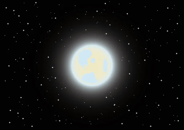 Pleine lune — Image vectorielle