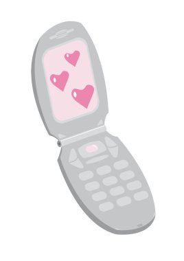 Saint Valentine's mobile phone clipart