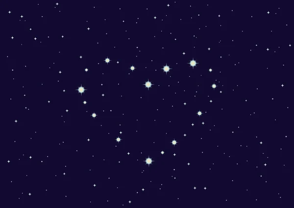 Ilustração da constelação — Vetor de Stock