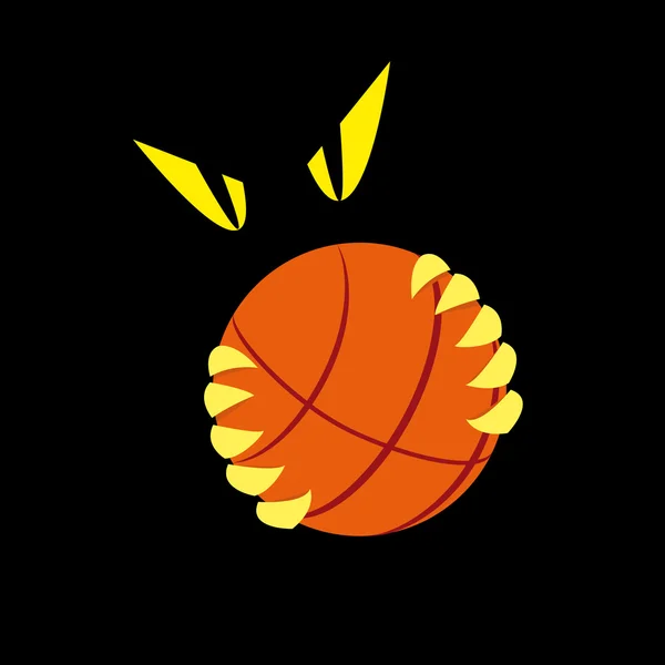 Emblema di basket — Vettoriale Stock