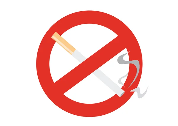 Restrictive sign "no smoking" — Stock Vector