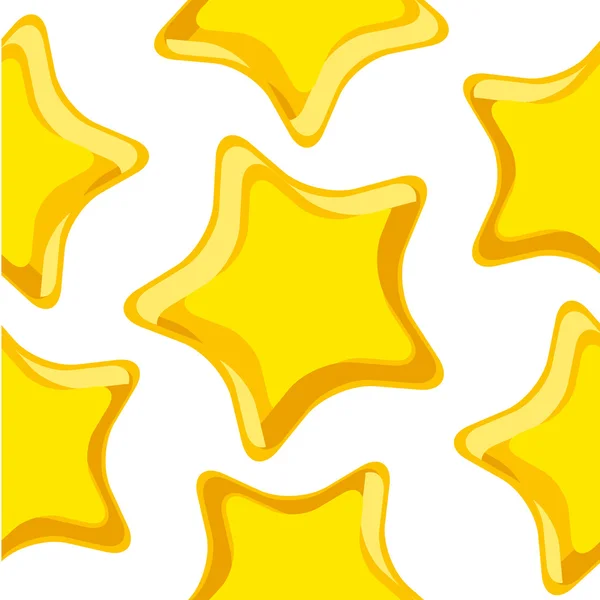 Zlaté hvězdy — Stockový vektor