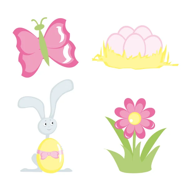 Karikatura ikony pro velikonoční design — Stockový vektor