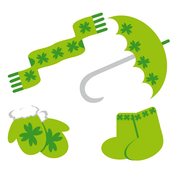 Uppsättning av ikonen för St Patrick's day — Stock vektor