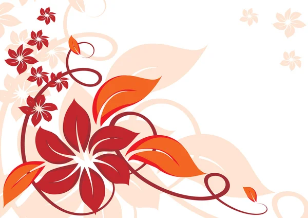 美しい抽象的な花 — ストックベクタ