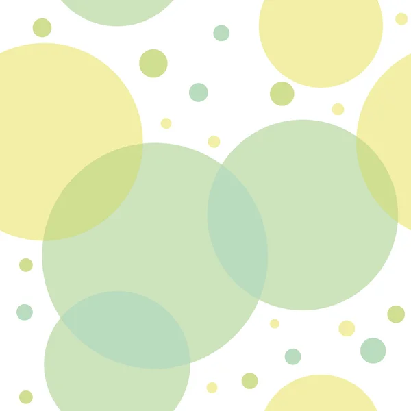 Бесшовный рисунок с зелеными кругами — стоковый вектор
