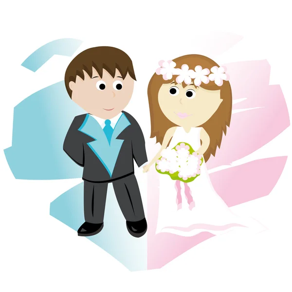 Marié et marié — Image vectorielle