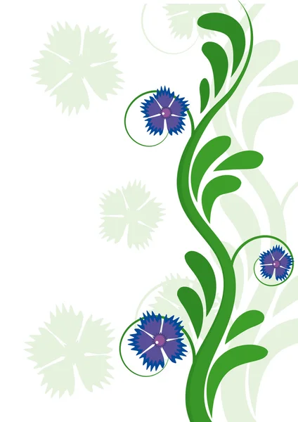 Élément floral abstrait — Image vectorielle