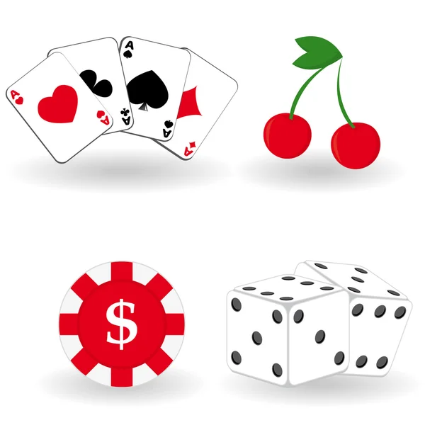 Sada ikon, hazardní — Stockový vektor