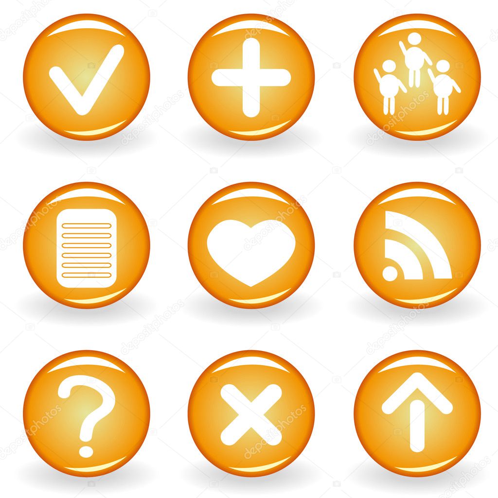 Set of web icons for your design