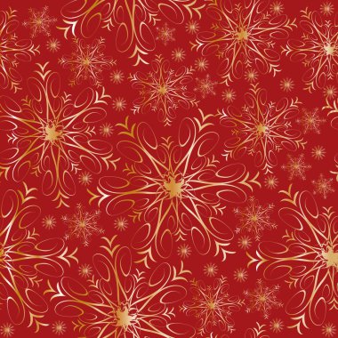 Seamless pattern with snowflakes clipart