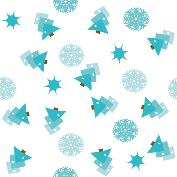 Modèle sans couture avec des arbres de Noël — Image vectorielle