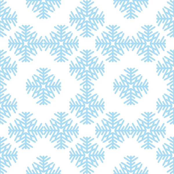 Sömlöst mönster med snöflingor — Stock vektor