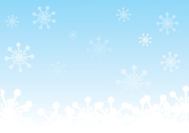 Winter background with snowflakes clipart