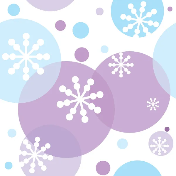 Patrón sin costuras con copos de nieve — Vector de stock