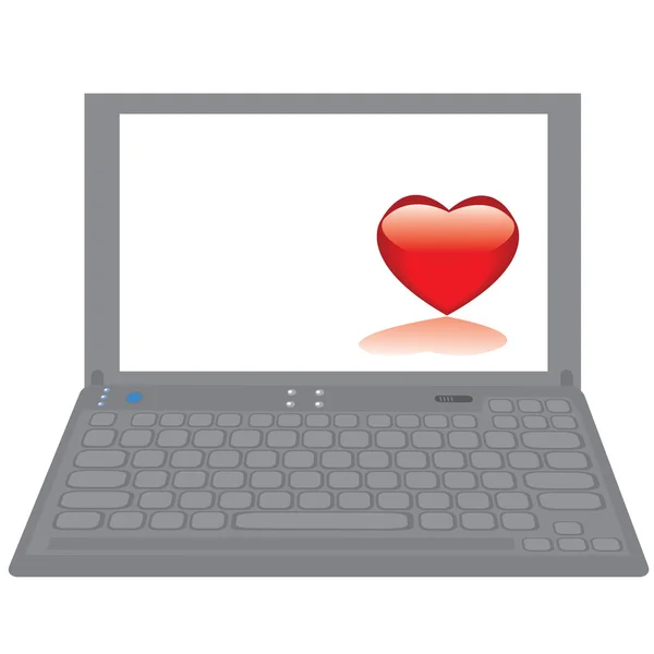Notebook computador — Vetor de Stock