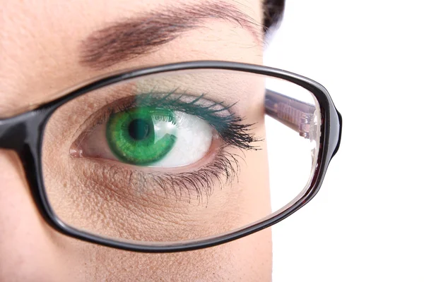 Beautiful green eye close up — Stock Photo, Image