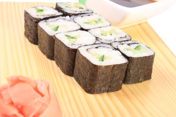 Maki sushi with cucumber — Stock Photo, Image
