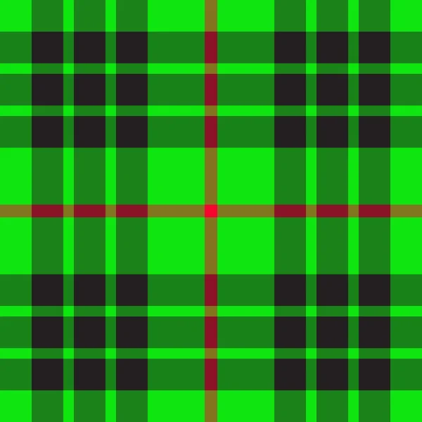 Groene Schotse patroon — Stockvector
