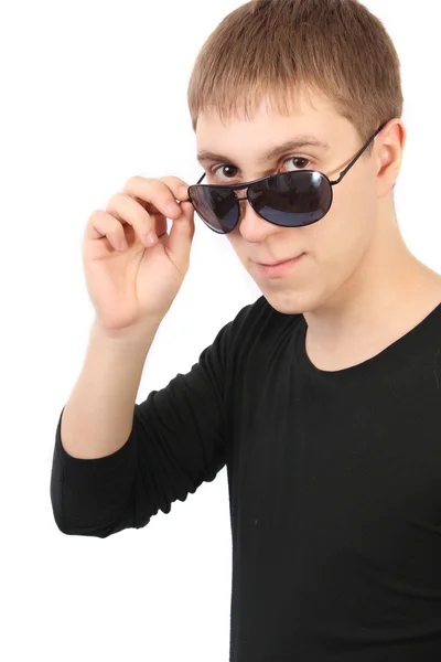 Людина з сонцезахисних окулярів — стокове фото