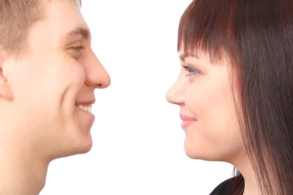 Two looking at each other — Stock Photo, Image