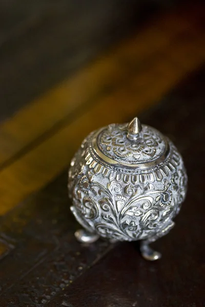 Russian antique silverware — Stock Photo, Image