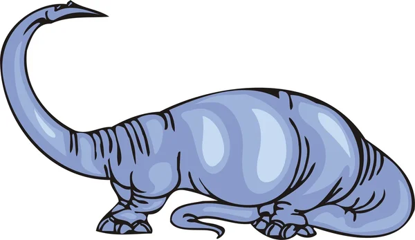 Vector ilustración de un dinosaurio — Vector de stock