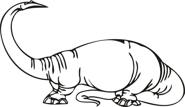 공룡을 그린 벡터 그림 — 스톡 벡터