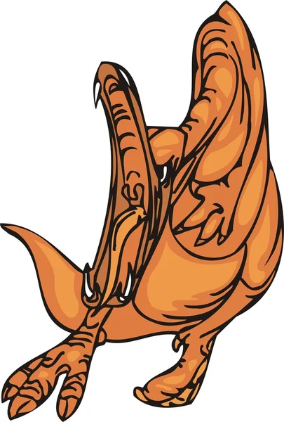 Vektorillustration eines Dinosauriers — Stockvektor
