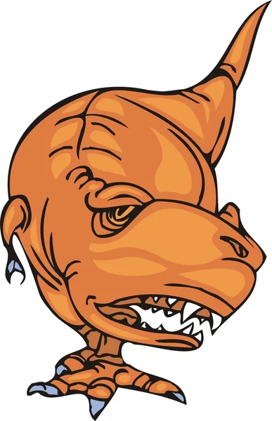 Bir dinozorun vektör illüstrasyonu