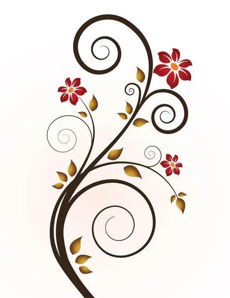 Grunge blommig bakgrund Royaltyfria illustrationer