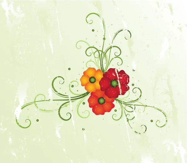 Design floral d'été — Image vectorielle