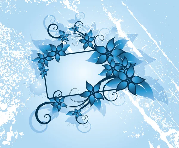 Marco floral de invierno — Archivo Imágenes Vectoriales
