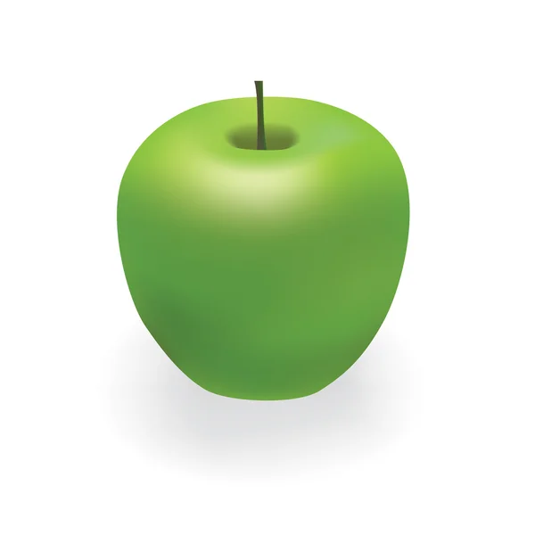 Vektor grüner Apfel — Stockvektor