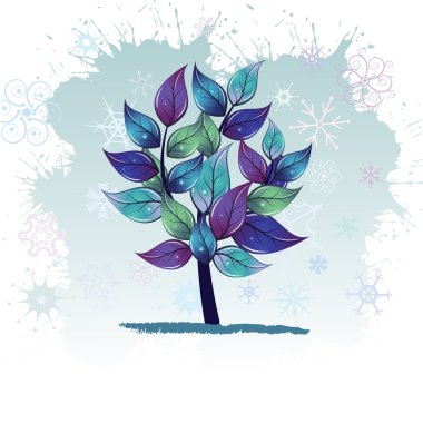 Winter tree clipart