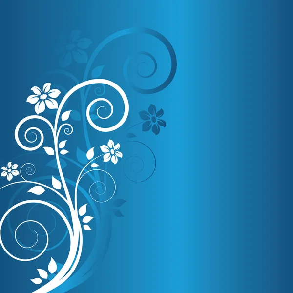 Fond floral d'hiver — Image vectorielle