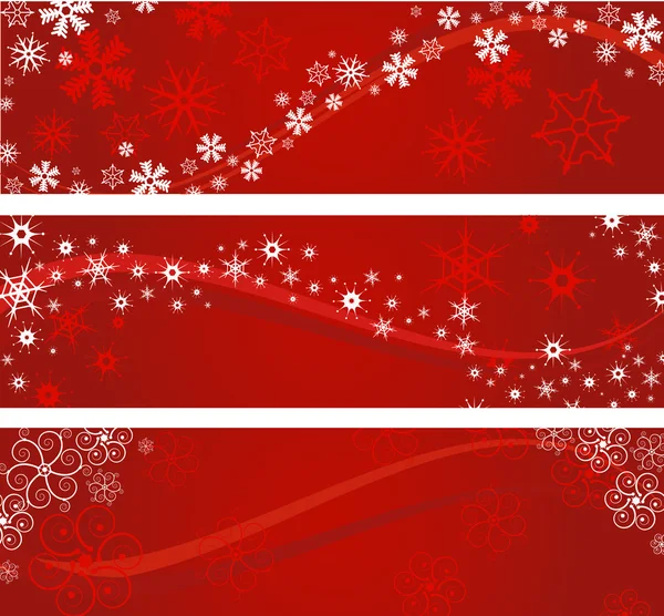 Bandiere di Natale — Vettoriale Stock