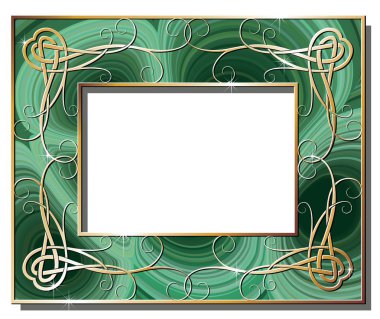 Malachite border clipart