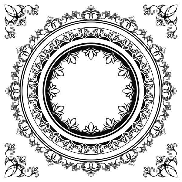 Cadres circulaires — Image vectorielle