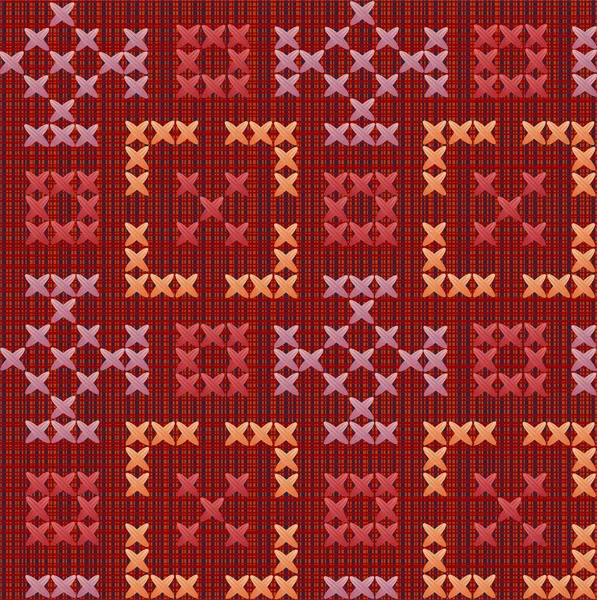 刺繍パターン — ストックベクタ