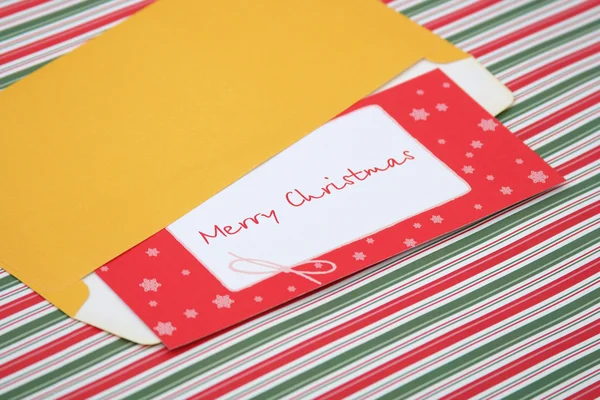 Brief an den Weihnachtsmann im Umschlag — Stockfoto