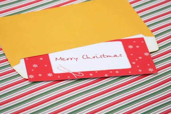 Letter to santa in an envelope — Stock Photo, Image