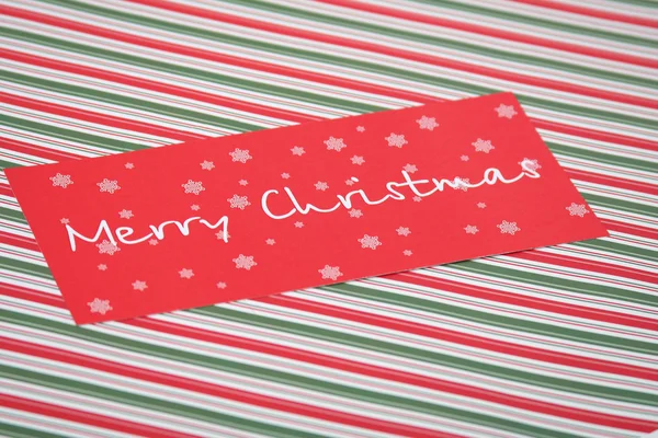 Cartão de Natal Vermelho — Fotografia de Stock